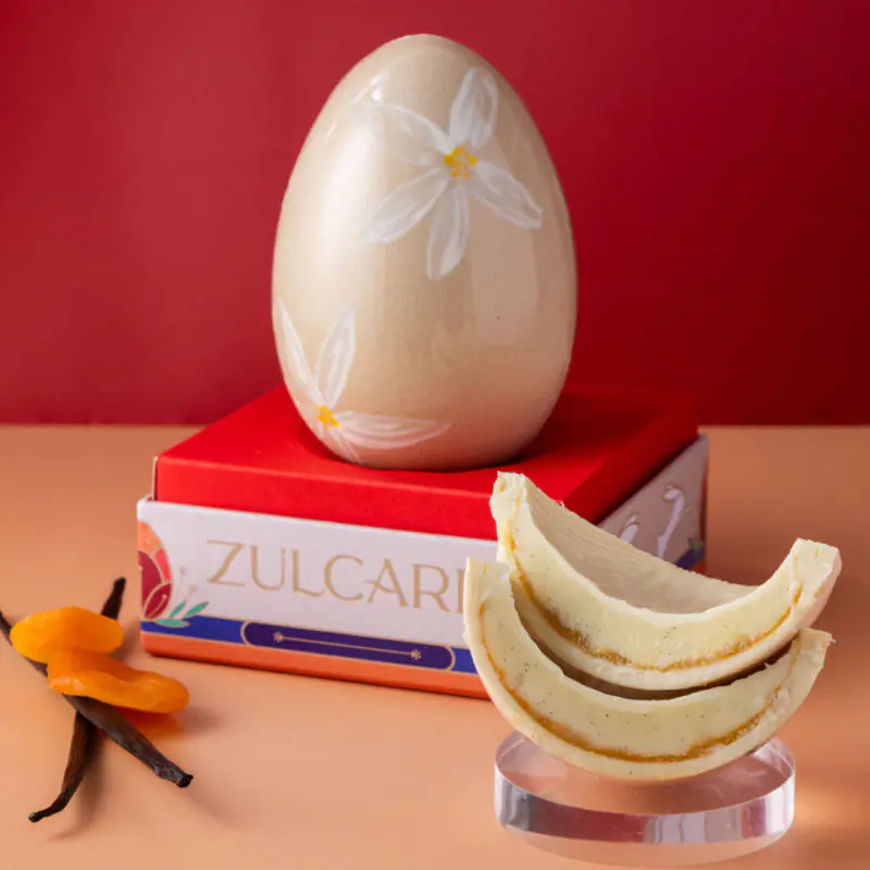 Ovo de Páscoa Damasco c/ Baunilha e Água de Flor de Laranjeira